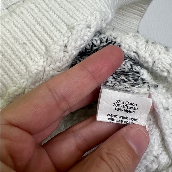 Madewell - Gray ColorBlock Knit Classic Crewneck Long Sleeve Sweater Size Medium - Picture 9 of 10